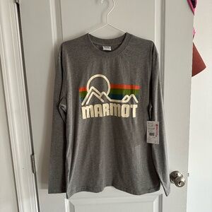 Marmot Logo Coastal Long-Sleeve T-Shirt NWT